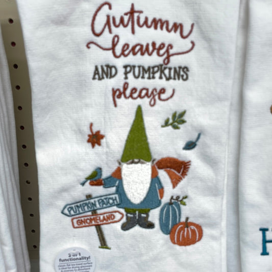 Gnomeland Embroidered Dual Purpose Terry